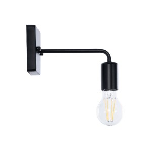 glo-01119-01119_5 GLOBOSTAR® MISSAM 01119 VINTAGE ΕΠΙΤΟΙΧΙΟ ΦΩΤΙΣΤΙΚΟ ΑΠΛΙΚΑ ΜΟΝΟΦΩΤΟ 1 X E27 IP20 ΜΑΥΡΟ ΜΕΤ