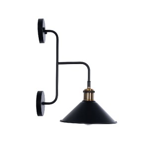 glo-01120-01120_5 GLOBOSTAR® MAGEOR 01120 VINTAGE ΕΠΙΤΟΙΧΙΟ ΦΩΤΙΣΤΙΚΟ ΑΠΛΙΚΑ ΜΟΝΟΦΩΤΟ 1 X E27 IP20 ΜΑΥΡΟ & Χ