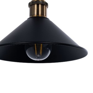 glo-01120-01120_7 GLOBOSTAR® MAGEOR 01120 VINTAGE ΕΠΙΤΟΙΧΙΟ ΦΩΤΙΣΤΙΚΟ ΑΠΛΙΚΑ ΜΟΝΟΦΩΤΟ 1 X E27 IP20 ΜΑΥΡΟ & Χ