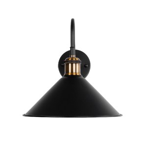 glo-01121-01121_4 GLOBOSTAR® ANBET 01121 VINTAGE ΕΠΙΤΟΙΧΙΟ ΦΩΤΙΣΤΙΚΟ ΑΠΛΙΚΑ ΜΟΝΟΦΩΤΟ 1 X E27 IP20 ΜΑΥΡΟ & ΧΡ