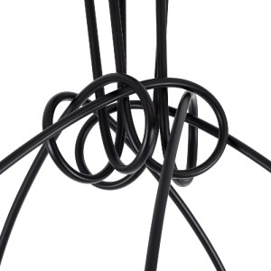glo-01127-01127_6 GLOBOSTAR® PAULELI 01127 ΜΟΝΤΕΡΝΟ ΦΩΤΙΣΤΙΚΟ ΟΡΟΦΗΣ ΠΛΕΓΜΑ ΠΟΛΥΦΩΤΟ 5 X E27 IP20 ΜΑΥΡΟ ΜΕΤΑ