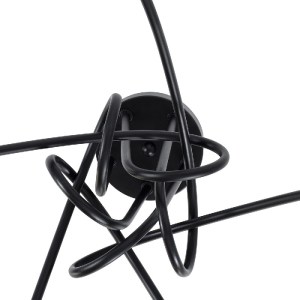 glo-01127-01127_7 GLOBOSTAR® PAULELI 01127 ΜΟΝΤΕΡΝΟ ΦΩΤΙΣΤΙΚΟ ΟΡΟΦΗΣ ΠΛΕΓΜΑ ΠΟΛΥΦΩΤΟ 5 X E27 IP20 ΜΑΥΡΟ ΜΕΤΑ