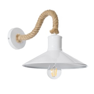 glo-01130-01130_0 GLOBOSTAR® VINSA 01130 VINTAGE ΕΠΙΤΟΙΧΙΟ ΦΩΤΙΣΤΙΚΟ ΑΠΛΙΚΑ ΜΟΝΟΦΩΤΟ 1 X E27 IP20 ΛΕΥΚΟ ΜΕΤΑ