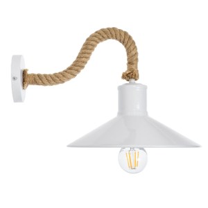 glo-01130-01130_3 GLOBOSTAR® VINSA 01130 VINTAGE ΕΠΙΤΟΙΧΙΟ ΦΩΤΙΣΤΙΚΟ ΑΠΛΙΚΑ ΜΟΝΟΦΩΤΟ 1 X E27 IP20 ΛΕΥΚΟ ΜΕΤΑ