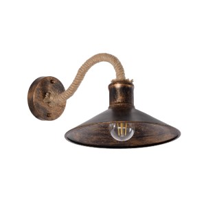 glo-01131-01131_2 GLOBOSTAR® BRASTA 01131 VINTAGE ΕΠΙΤΟΙΧΙΟ ΦΩΤΙΣΤΙΚΟ ΑΠΛΙΚΑ ΜΟΝΟΦΩΤΟ 1 X E27 IP20 ΧΑΛΚΙΝΟ Μ