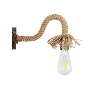glo-01134-01134_3 GLOBOSTAR® FLEDI 01134 VINTAGE ΕΠΙΤΟΙΧΙΟ ΦΩΤΙΣΤΙΚΟ ΑΠΛΙΚΑ ΜΟΝΟΦΩΤΟ 1 X E27 IP20 ΧΑΛΚΙΝΟ ΜΕ