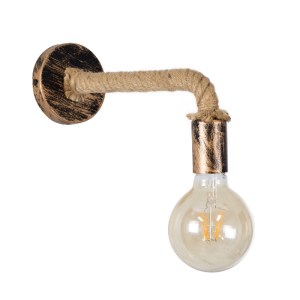 glo-01135-01135_0 GLOBOSTAR® CENADEL 01135 VINTAGE ΕΠΙΤΟΙΧΙΟ ΦΩΤΙΣΤΙΚΟ ΑΠΛΙΚΑ ΜΟΝΟΦΩΤΟ 1 X E27 IP20 ΧΑΛΚΙΝΟ 