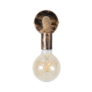 glo-01135-01135_4 GLOBOSTAR® CENADEL 01135 VINTAGE ΕΠΙΤΟΙΧΙΟ ΦΩΤΙΣΤΙΚΟ ΑΠΛΙΚΑ ΜΟΝΟΦΩΤΟ 1 X E27 IP20 ΧΑΛΚΙΝΟ 