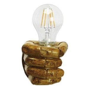glo-01138-01138_2 GLOBOSTAR® FIST 01138 ΜΟΝΤΕΡΝΟ ΕΠΙΤΟΙΧΙΟ ΦΩΤΙΣΤΙΚΟ ΑΠΛΙΚΑ ΜΟΝΟΦΩΤΟ 1 X E27 IP20 ΚΑΦΕ ΓΥΨΟ 