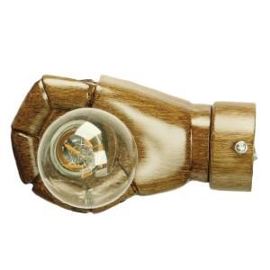 glo-01138-01138_4 GLOBOSTAR® FIST 01138 ΜΟΝΤΕΡΝΟ ΕΠΙΤΟΙΧΙΟ ΦΩΤΙΣΤΙΚΟ ΑΠΛΙΚΑ ΜΟΝΟΦΩΤΟ 1 X E27 IP20 ΚΑΦΕ ΓΥΨΟ 