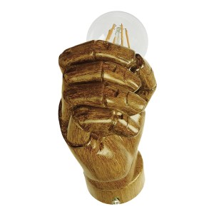 glo-01138-01183_6 GLOBOSTAR® FIST 01138 ΜΟΝΤΕΡΝΟ ΕΠΙΤΟΙΧΙΟ ΦΩΤΙΣΤΙΚΟ ΑΠΛΙΚΑ ΜΟΝΟΦΩΤΟ 1 X E27 IP20 ΚΑΦΕ ΓΥΨΟ 