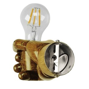 glo-01138-01183_7 GLOBOSTAR® FIST 01138 ΜΟΝΤΕΡΝΟ ΕΠΙΤΟΙΧΙΟ ΦΩΤΙΣΤΙΚΟ ΑΠΛΙΚΑ ΜΟΝΟΦΩΤΟ 1 X E27 IP20 ΚΑΦΕ ΓΥΨΟ 