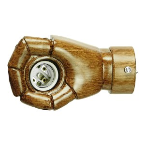 glo-01138-01183_8 GLOBOSTAR® FIST 01138 ΜΟΝΤΕΡΝΟ ΕΠΙΤΟΙΧΙΟ ΦΩΤΙΣΤΙΚΟ ΑΠΛΙΚΑ ΜΟΝΟΦΩΤΟ 1 X E27 IP20 ΚΑΦΕ ΓΥΨΟ 