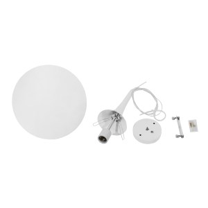 glo-01143-01143_7 GLOBOSTAR® SPHERE 01143 ΜΟΝΤΕΡΝΟ ΚΡΕΜΑΣΤΟ ΦΩΤΙΣΤΙΚΟ ΜΠΑΛΑ ΜΟΝΟΦΩΤΟ 1 X E27 IP20 ΛΕΥΚΟ ΓΥΑΛ