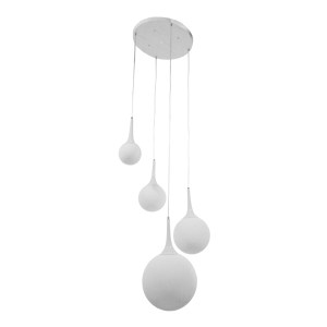 glo-01144-01144_2 GLOBOSTAR® DORI 01144 ΜΟΝΤΕΡΝΟ ΚΡΕΜΑΣΤΟ ΦΩΤΙΣΤΙΚΟ ΜΠΑΛΑ ΠΟΛΥΦΩΤΟ 4 X E27 IP20 ΛΕΥΚΟ ΓΥΑΛΙ 