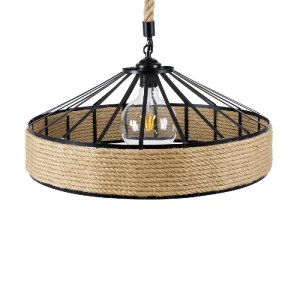 glo-01147-01147_6 GLOBOSTAR® POLI 01147 VINTAGE ΚΡΕΜΑΣΤΟ ΦΩΤΙΣΤΙΚΟ ΚΑΜΠΑΝΑ ΜΟΝΟΦΩΤΟ 1 X E27 IP20 ΜΑΥΡΟ ΜΕΤΑΛ