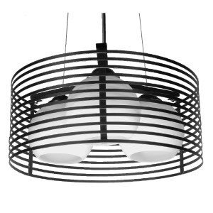 glo-01150-01150_0 GLOBOSTAR® KEVIA 01150 ΜΟΝΤΕΡΝΟ ΚΡΕΜΑΣΤΟ ΦΩΤΙΣΤΙΚΟ ΠΛΕΓΜΑ ΤΡΙΦΩΤΟ 3 X E27 IP20 ΜΑΥΡΟ ΜΕΤΑΛ