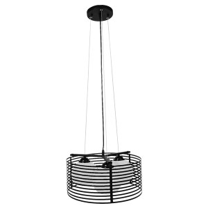 glo-01150-01150_2 GLOBOSTAR® KEVIA 01150 ΜΟΝΤΕΡΝΟ ΚΡΕΜΑΣΤΟ ΦΩΤΙΣΤΙΚΟ ΠΛΕΓΜΑ ΤΡΙΦΩΤΟ 3 X E27 IP20 ΜΑΥΡΟ ΜΕΤΑΛ