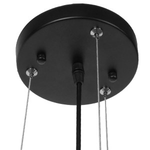 glo-01150-01150_6 GLOBOSTAR® KEVIA 01150 ΜΟΝΤΕΡΝΟ ΚΡΕΜΑΣΤΟ ΦΩΤΙΣΤΙΚΟ ΠΛΕΓΜΑ ΤΡΙΦΩΤΟ 3 X E27 IP20 ΜΑΥΡΟ ΜΕΤΑΛ