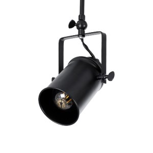 glo-01154-01154_11 GLOBOSTAR® HOLLYWOOD 01154 VINTAGE ΦΩΤΙΣΤΙΚΟ ΟΡΟΦΗΣ ΡΑΓΑ ΔΙΦΩΤΟ 2 X E27 IP20 ΜΑΥΡΟ ΜΕΤΑΛΛΟ