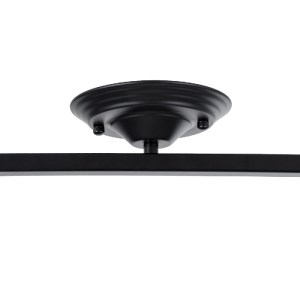 glo-01154-01154_14 GLOBOSTAR® HOLLYWOOD 01154 VINTAGE ΦΩΤΙΣΤΙΚΟ ΟΡΟΦΗΣ ΡΑΓΑ ΔΙΦΩΤΟ 2 X E27 IP20 ΜΑΥΡΟ ΜΕΤΑΛΛΟ