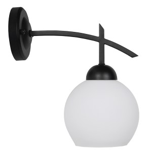 glo-01157-01157_6 GLOBOSTAR® ISEN 01157 ΜΟΝΤΕΡΝΟ ΕΠΙΤΟΙΧΙΟ ΦΩΤΙΣΤΙΚΟ ΑΠΛΙΚΑ ΜΟΝΟΦΩΤΟ 1 X E27 IP20 ΜΑΥΡΟ ΜΕΤΑ