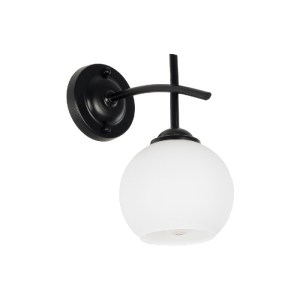 glo-01157-b8389a_01157_0 GLOBOSTAR® ISEN 01157 ΜΟΝΤΕΡΝΟ ΕΠΙΤΟΙΧΙΟ ΦΩΤΙΣΤΙΚΟ ΑΠΛΙΚΑ ΜΟΝΟΦΩΤΟ 1 X E27 IP20 ΜΑΥΡΟ ΜΕΤΑΛΛΟ ΜΕ ΛΕΥΚΟ ΓΥΑΛΙ - Μ25 X Π15 X Υ30CM
