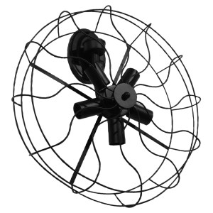 glo-01163-01163__3 GLOBOSTAR® FAN 01163 VINTAGE ΕΠΙΤΟΙΧΙΟ ΦΩΤΙΣΤΙΚΟ ΑΠΛΙΚΑ ΠΟΛΥΦΩΤΟ 5 X E27 IP20 ΜΑΥΡΟ ΜΕΤΑΛΛ