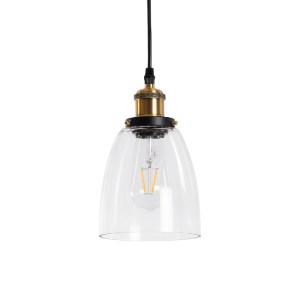 glo-01168-01168_2 GLOBOSTAR® WICKHAM 01168 VINTAGE ΚΡΕΜΑΣΤΟ ΦΩΤΙΣΤΙΚΟ ΚΑΜΠΑΝΑ ΜΟΝΟΦΩΤΟ 1 X E27 IP20 ΔΙΑΦΑΝΟ 