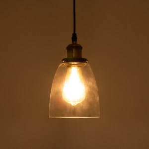 glo-01168-01168_3 GLOBOSTAR® WICKHAM 01168 VINTAGE ΚΡΕΜΑΣΤΟ ΦΩΤΙΣΤΙΚΟ ΚΑΜΠΑΝΑ ΜΟΝΟΦΩΤΟ 1 X E27 IP20 ΔΙΑΦΑΝΟ 