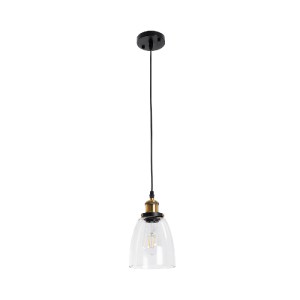 glo-01168-01168_4 GLOBOSTAR® WICKHAM 01168 VINTAGE ΚΡΕΜΑΣΤΟ ΦΩΤΙΣΤΙΚΟ ΚΑΜΠΑΝΑ ΜΟΝΟΦΩΤΟ 1 X E27 IP20 ΔΙΑΦΑΝΟ 