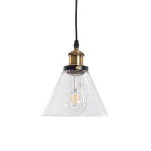 glo-01169-01169_5 GLOBOSTAR® WICKHAM 01169 VINTAGE ΚΡΕΜΑΣΤΟ ΦΩΤΙΣΤΙΚΟ ΚΑΜΠΑΝΑ ΜΟΝΟΦΩΤΟ 1 X E27 IP20 ΔΙΑΦΑΝΟ 