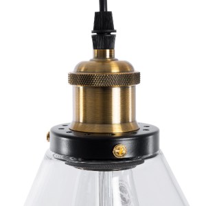 glo-01169-01169_8 GLOBOSTAR® WICKHAM 01169 VINTAGE ΚΡΕΜΑΣΤΟ ΦΩΤΙΣΤΙΚΟ ΚΑΜΠΑΝΑ ΜΟΝΟΦΩΤΟ 1 X E27 IP20 ΔΙΑΦΑΝΟ 