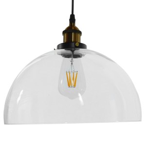 glo-01171-01171_3 GLOBOSTAR® WICKHAM 01171 VINTAGE ΚΡΕΜΑΣΤΟ ΦΩΤΙΣΤΙΚΟ ΚΑΜΠΑΝΑ ΜΟΝΟΦΩΤΟ 1 X E27 IP20 ΔΙΑΦΑΝΟ 