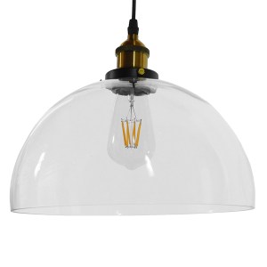 glo-01171-01171_5 GLOBOSTAR® WICKHAM 01171 VINTAGE ΚΡΕΜΑΣΤΟ ΦΩΤΙΣΤΙΚΟ ΚΑΜΠΑΝΑ ΜΟΝΟΦΩΤΟ 1 X E27 IP20 ΔΙΑΦΑΝΟ 