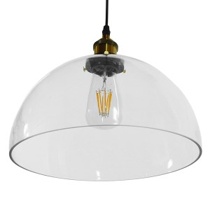glo-01171-01171_6 GLOBOSTAR® WICKHAM 01171 VINTAGE ΚΡΕΜΑΣΤΟ ΦΩΤΙΣΤΙΚΟ ΚΑΜΠΑΝΑ ΜΟΝΟΦΩΤΟ 1 X E27 IP20 ΔΙΑΦΑΝΟ 