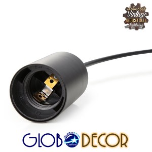 glo-01173-01173_4 GLOBOSTAR® WIRED 01173 VINTAGE ΚΡΕΜΑΣΤΟ ΦΩΤΙΣΤΙΚΟ ΠΛΕΓΜΑ ΠΟΛΥΦΩΤΟ 10 X E27 ΜΑΥΡΟ ΜΕΤΑΛΛΟ Μ