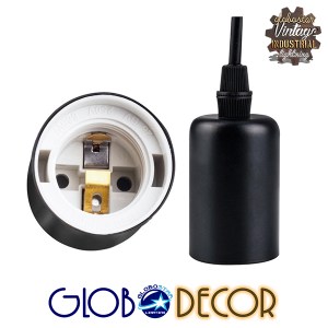 glo-01173-01173_6 GLOBOSTAR® WIRED 01173 VINTAGE ΚΡΕΜΑΣΤΟ ΦΩΤΙΣΤΙΚΟ ΠΛΕΓΜΑ ΠΟΛΥΦΩΤΟ 10 X E27 ΜΑΥΡΟ ΜΕΤΑΛΛΟ Μ