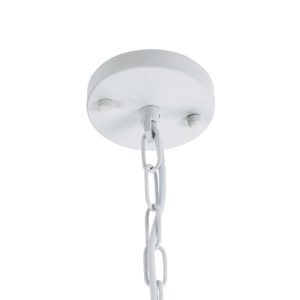 glo-01174-01174_10 GLOBOSTAR® LARKIN 01174 VINTAGE ΚΡΕΜΑΣΤΟ ΦΩΤΙΣΤΙΚΟ ΚΑΜΠΑΝΑ ΜΟΝΟΦΩΤΟ 1 X E27 IP20 ΛΕΥΚΟ ΜΕΤ