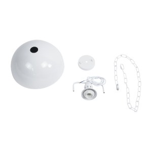 glo-01174-01174_11 GLOBOSTAR® LARKIN 01174 VINTAGE ΚΡΕΜΑΣΤΟ ΦΩΤΙΣΤΙΚΟ ΚΑΜΠΑΝΑ ΜΟΝΟΦΩΤΟ 1 X E27 IP20 ΛΕΥΚΟ ΜΕΤ