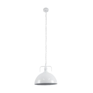 glo-01174-01174_3 GLOBOSTAR® LARKIN 01174 VINTAGE ΚΡΕΜΑΣΤΟ ΦΩΤΙΣΤΙΚΟ ΚΑΜΠΑΝΑ ΜΟΝΟΦΩΤΟ 1 X E27 IP20 ΛΕΥΚΟ ΜΕΤ