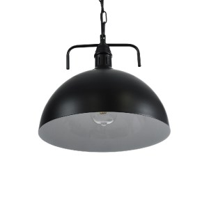 glo-01175-01175_6 GLOBOSTAR® LARKIN 01175 VINTAGE ΚΡΕΜΑΣΤΟ ΦΩΤΙΣΤΙΚΟ ΚΑΜΠΑΝΑ ΜΟΝΟΦΩΤΟ 1 X E27 IP20 ΜΑΥΡΟ ΜΕΤ