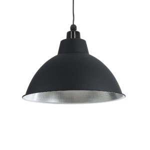 glo-01176-01176_2 GLOBOSTAR® LOUVE 01176 VINTAGE ΚΡΕΜΑΣΤΟ ΦΩΤΙΣΤΙΚΟ ΚΑΜΠΑΝΑ ΜΟΝΟΦΩΤΟ 1 X E27 IP20 ΜΑΥΡΟ & ΑΣ