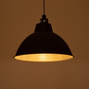 glo-01176-01176_3 GLOBOSTAR® LOUVE 01176 VINTAGE ΚΡΕΜΑΣΤΟ ΦΩΤΙΣΤΙΚΟ ΚΑΜΠΑΝΑ ΜΟΝΟΦΩΤΟ 1 X E27 IP20 ΜΑΥΡΟ & ΑΣ