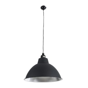 glo-01176-01176_4 GLOBOSTAR® LOUVE 01176 VINTAGE ΚΡΕΜΑΣΤΟ ΦΩΤΙΣΤΙΚΟ ΚΑΜΠΑΝΑ ΜΟΝΟΦΩΤΟ 1 X E27 IP20 ΜΑΥΡΟ & ΑΣ