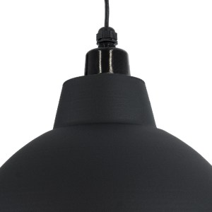 glo-01176-01176_8 GLOBOSTAR® LOUVE 01176 VINTAGE ΚΡΕΜΑΣΤΟ ΦΩΤΙΣΤΙΚΟ ΚΑΜΠΑΝΑ ΜΟΝΟΦΩΤΟ 1 X E27 IP20 ΜΑΥΡΟ & ΑΣ