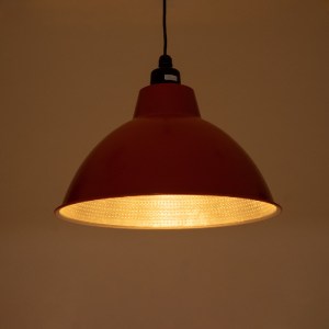glo-01177-01178_3 GLOBOSTAR® LOUVE 01177 VINTAGE ΚΡΕΜΑΣΤΟ ΦΩΤΙΣΤΙΚΟ ΚΑΜΠΑΝΑ ΜΟΝΟΦΩΤΟ 1 X E27 IP20 ΚΟΚΚΙΝΟ, Α