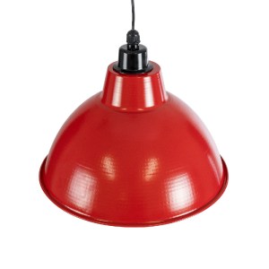 glo-01177-01178_7 GLOBOSTAR® LOUVE 01177 VINTAGE ΚΡΕΜΑΣΤΟ ΦΩΤΙΣΤΙΚΟ ΚΑΜΠΑΝΑ ΜΟΝΟΦΩΤΟ 1 X E27 IP20 ΚΟΚΚΙΝΟ, Α