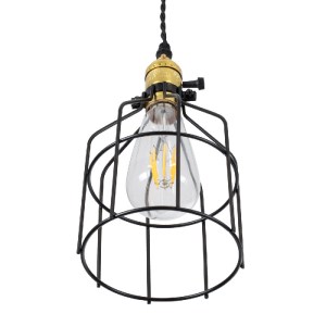 glo-01179-01179_5 GLOBOSTAR® GALOT 01179 VINTAGE ΚΡΕΜΑΣΤΟ ΦΩΤΙΣΤΙΚΟ ΠΛΕΓΜΑ ΜΟΝΟΦΩΤΟ 1 X E27 IP20 ΜΑΥΡΟ & ΧΡΥ