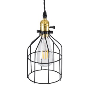 glo-01179-01179_6 GLOBOSTAR® GALOT 01179 VINTAGE ΚΡΕΜΑΣΤΟ ΦΩΤΙΣΤΙΚΟ ΠΛΕΓΜΑ ΜΟΝΟΦΩΤΟ 1 X E27 IP20 ΜΑΥΡΟ & ΧΡΥ